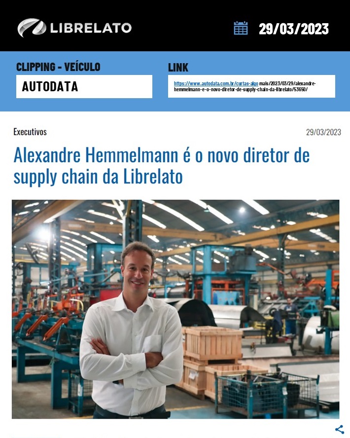 Alexandre Helmmelmann é o novo diretor de supply chain da Librelato